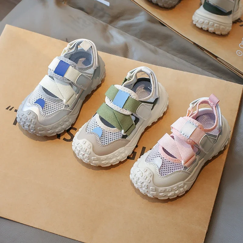 Kids Tennis Shoes Mesh Breathable Boys Girls Sports Sandals Non-slip Soft Sole 2025 Summer New Students Running Shoes Hook&loop
Kids Tennis Shoes Mesh Breathable Boys Girls Sports Sandals Non-slip Soft Sole 2025 Summer New Students Running Shoes Hook&loop