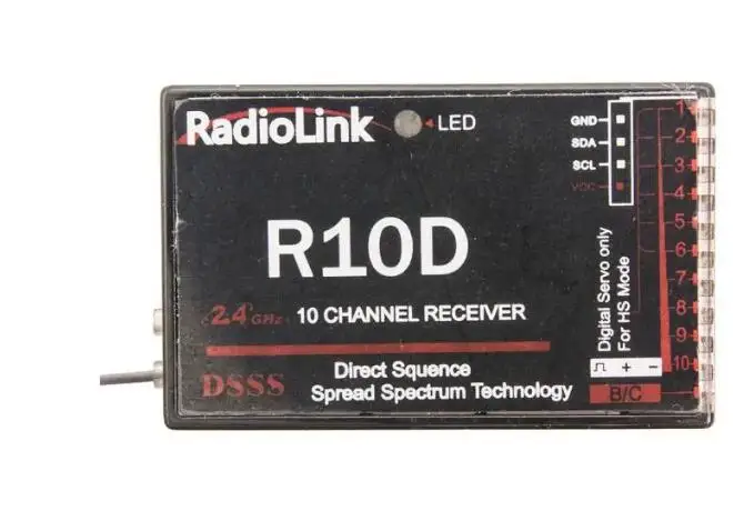 Радиоприемник R10D 10-канальный 2,4 ГГц для AT9 AT10 RC передатчик 2,4G 10CH система дистанционного управления
Радиоприемник R10D 10-канальный 2,4 ГГц для AT9 AT10 RC передатчик 2,4G 10CH система дистанционного управления