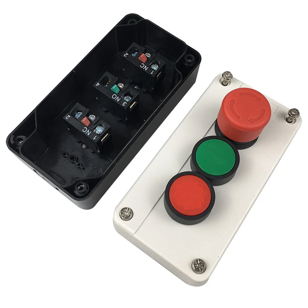 10A Start Stop Exigent Stop Switch Red Green Control Push Button Switch Station With Box Versatile Control Configuration
10A Start Stop Exigent Stop Switch Red Green Control Push Button Switch Station With Box Versatile Control Configuration