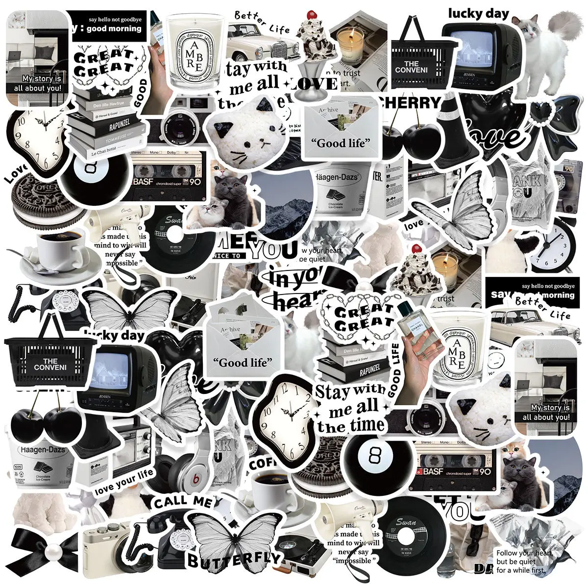 61PCS Simple Sculpture PVC Graffiti Sticker Sticky Aesthetic Decorative Scrapbook DIY Child Phone Stationery Supply
61PCS Simple Sculpture PVC Graffiti Sticker Sticky Aesthetic Decorative Scrapbook DIY Child Phone Stationery Supply