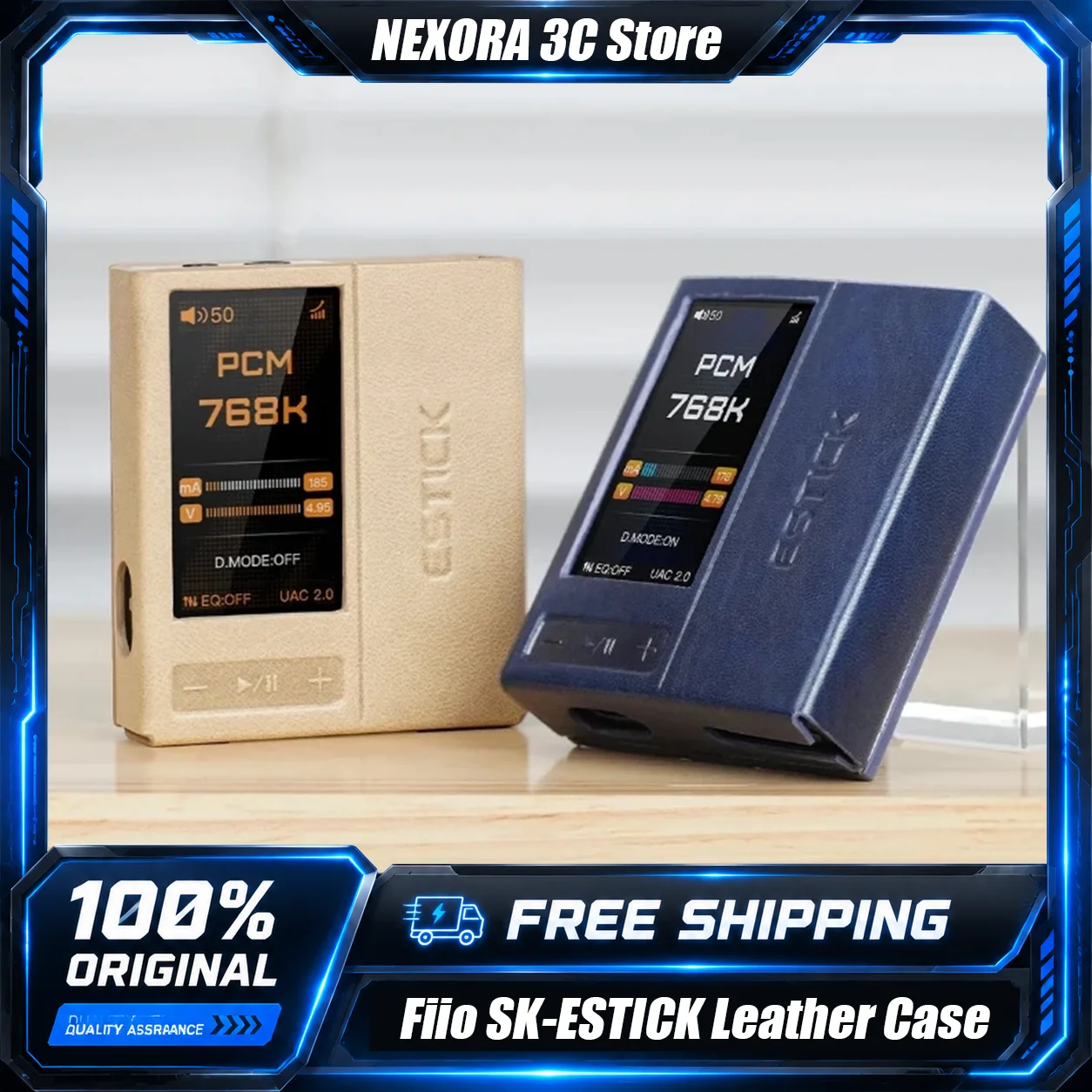 FiiO SK-ESTICKQX13 Leather Case Portable Magnetic Protective Case Original Special Decoding Ear Amplifier Protective Cover Shell
FiiO SK-ESTICKQX13 Leather Case Portable Magnetic Protective Case Original Special Decoding Ear Amplifier Protective Cover Shell