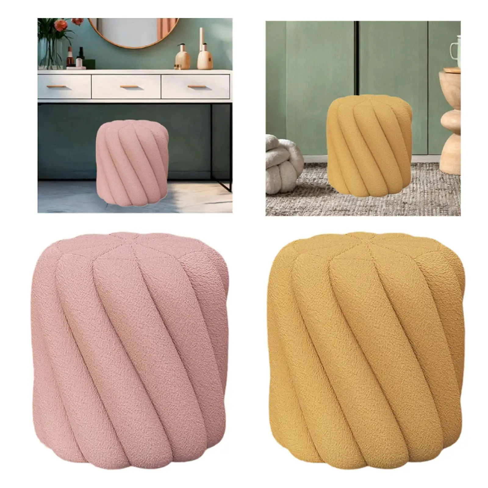 Round Ottoman High Density Foam Creative Anti Slip Multifunctional Foot Stool for Bedside Playroom Living Room Entrance Couch
Round Ottoman High Density Foam Creative Anti Slip Multifunctional Foot Stool for Bedside Playroom Living Room Entrance Couch