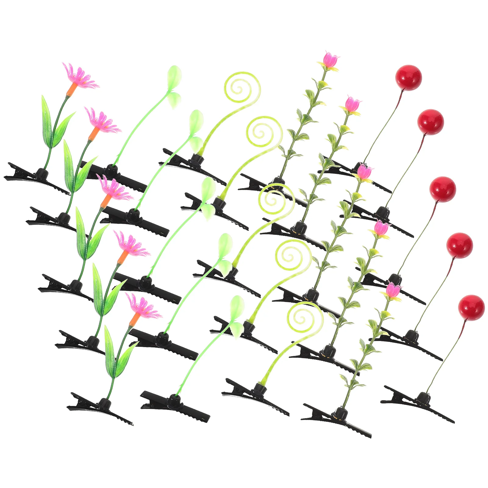 30pcs Simulation Plant Hair Clip Lightweight Girls Accessories Green Gradient Bean Sprout Sunflower Red Flower Clips for Kids
30pcs Simulation Plant Hair Clip Lightweight Girls Accessories Green Gradient Bean Sprout Sunflower Red Flower Clips for Kids
