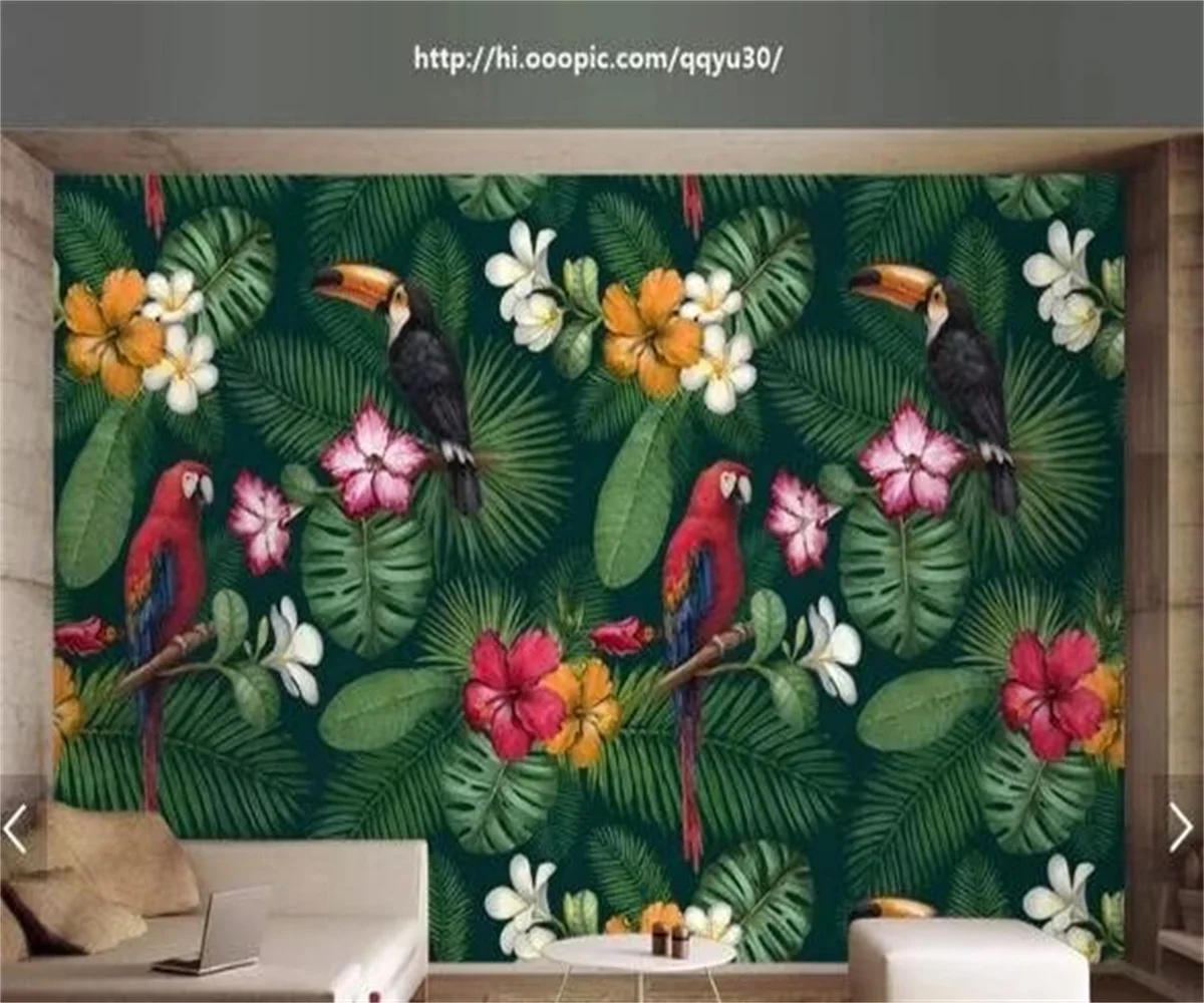 Customized new wallpaper Hand painted retro tropical plants flowers and birds indoor TV bedroom background wallpapers home decor
Customized new wallpaper Hand painted retro tropical plants flowers and birds indoor TV bedroom background wallpapers home decor