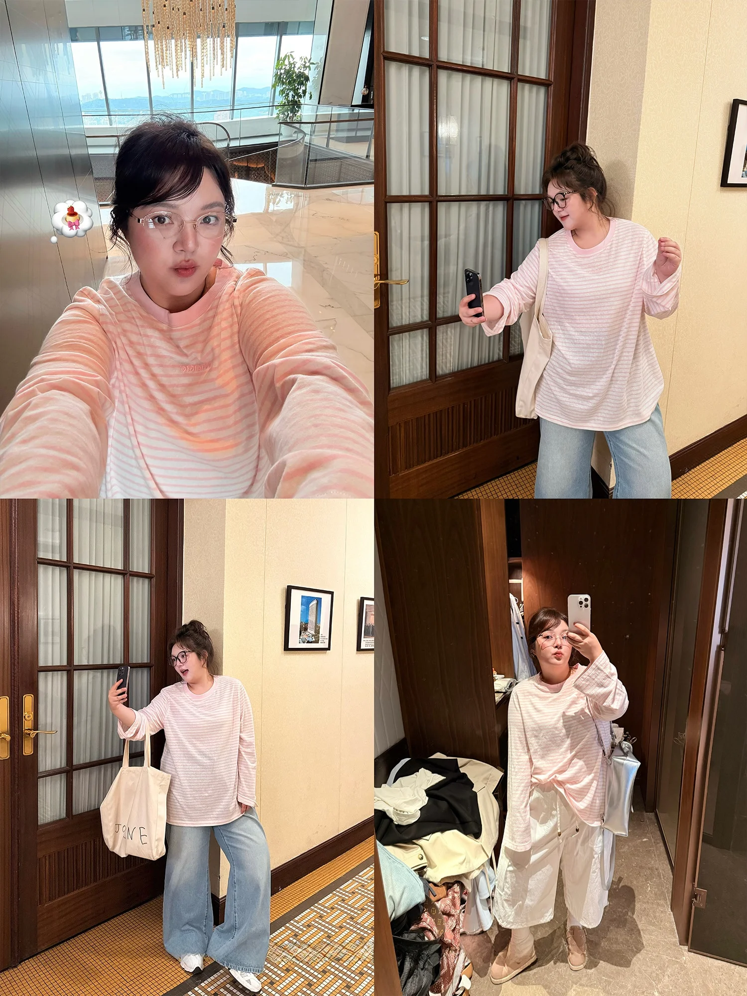 Loose Fit Long Sve Women's T-irt Striped Korean Sle Casual Wear Breathable Sweat Absorbent round Ne Pullover Top
Loose Fit Long Sve Women's T-irt Striped Korean Sle Casual Wear Breathable Sweat Absorbent round Ne Pullover Top