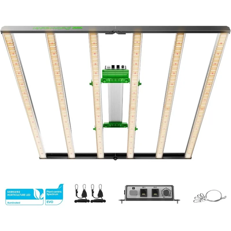 FC8000 LM301H EVO Bar LED Grow Light for 5x5, 2448 Pcs Diodes, with Smart Controller
FC8000 LM301H EVO Bar LED Grow Light for 5x5, 2448 Pcs Diodes, with Smart Controller