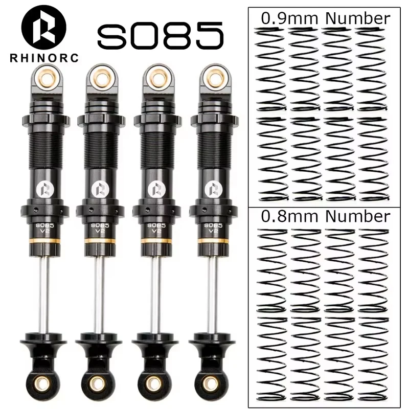 Цельнометаллический амортизатор RhinoRC S085 V2 4 шт. для гусеничного радиоуправляемого автомобиля 1/10 (2-4 кг) | Совместимость с MOA/валом | Комплект регулируемой подвески
Цельнометаллический амортизатор RhinoRC S085 V2 4 шт. для гусеничного радиоуправляемого автомобиля 1/10 (2-4 кг) | Совместимость с MOA/валом | Комплект регулируемой подвески