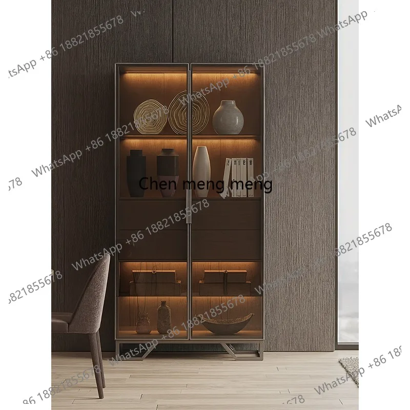 Italian light luxury wine cabinet, living room, dining side storage cabinet, high-end glass display cabinet
Italian light luxury wine cabinet, living room, dining side storage cabinet, high-end glass display cabinet