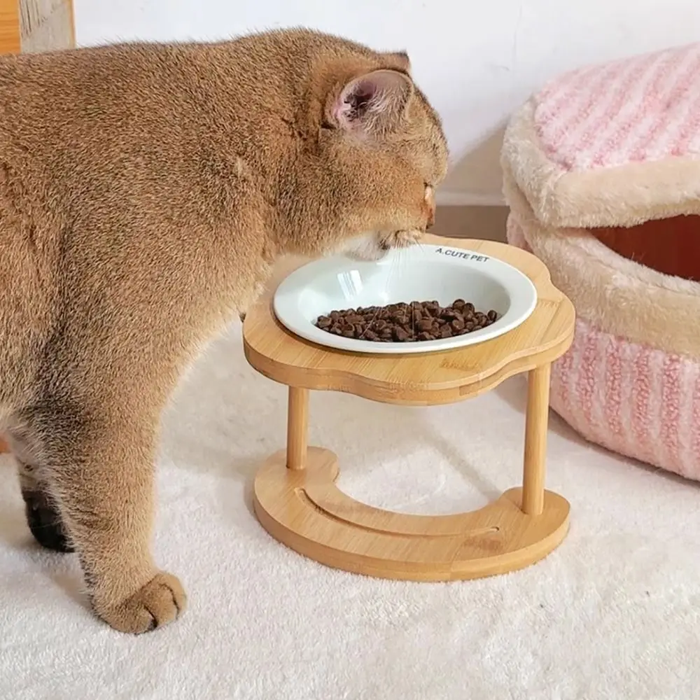Food Dispenser Ceramic Cat Bowl Cute Wooden Dog Food Feeding Basin Detachable Large Capacity Pet High Foot Bowl Neck Protection
Food Dispenser Ceramic Cat Bowl Cute Wooden Dog Food Feeding Basin Detachable Large Capacity Pet High Foot Bowl Neck Protection