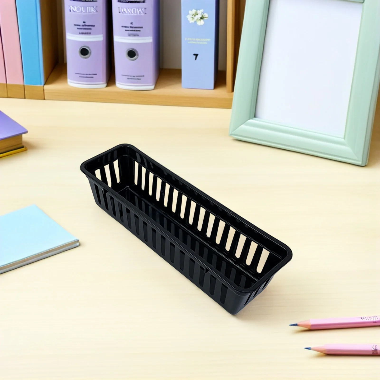 12Pcs Plastic Stationery Organizer Pencil Baskets Desk Storage Tray for Classroom Office Crayons Markers Supplies
12Pcs Plastic Stationery Organizer Pencil Baskets Desk Storage Tray for Classroom Office Crayons Markers Supplies