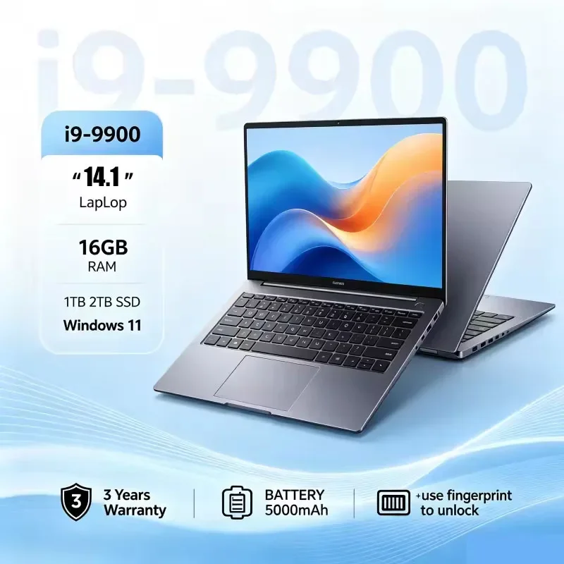 Portable Notebook Windows 11 Pro 14.1 inch Gaming Computer PC Gamer Intel Core I9 9900 Laptops I9 Notebook PC
Portable Notebook Windows 11 Pro 14.1 inch Gaming Computer PC Gamer Intel Core I9 9900 Laptops I9 Notebook PC