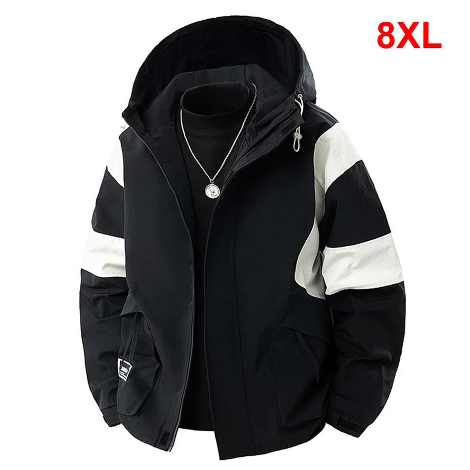 8XL куртка больших размеров, мужское лоскутное пальто, весенне-осенняя модная повседневная лоскутная куртка-карго, мужская верхняя одежда большого размера
8XL куртка больших размеров, мужское лоскутное пальто, весенне-осенняя модная повседневная лоскутная куртка-карго, мужская верхняя одежда большого размера