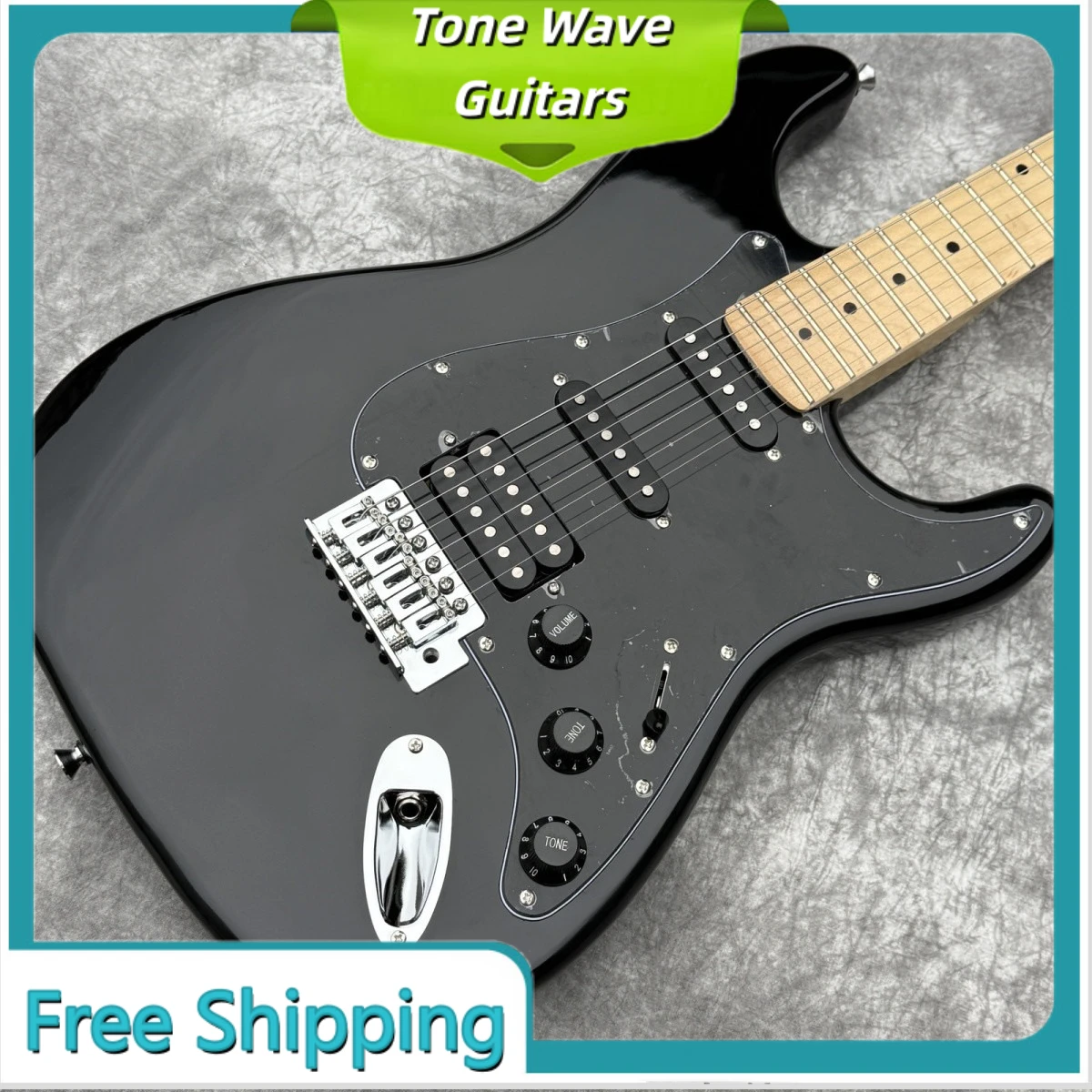 ST Glossy Surface Black Electric Guitar SSH Pickup Single Tremolo Board Katsura Wood Body Maple Fingerboard Classic Rock
ST Glossy Surface Black Electric Guitar SSH Pickup Single Tremolo Board Katsura Wood Body Maple Fingerboard Classic Rock