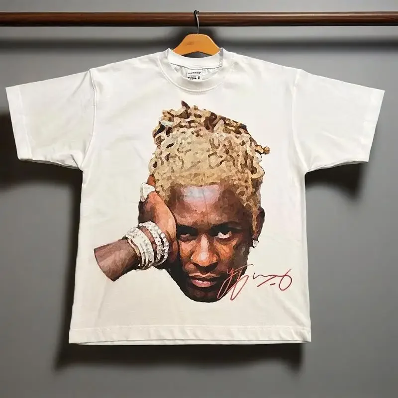 Y2k Europe Et É Tats Women's Plus Size Short Sleeved New T-shirt Portrait Imprint Harajuku Hip-hop Personal Style Couple Shirt
Y2k Europe Et É Tats Women's Plus Size Short Sleeved New T-shirt Portrait Imprint Harajuku Hip-hop Personal Style Couple Shirt