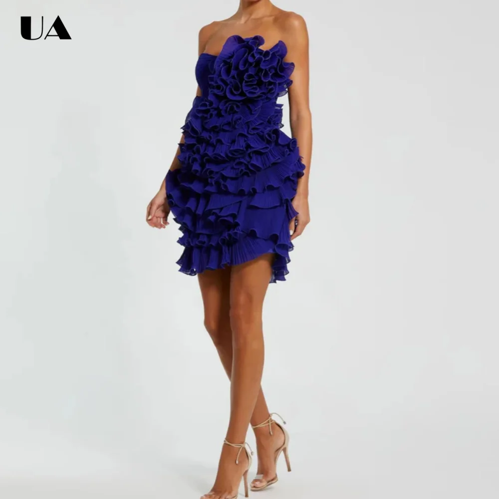 ULBYANRY Customized Chiffon Tiered Ruffled Prom Dress for Woman, Sexy Strapless Evening Dress, Fashionable Sleeveless Ball Gown
ULBYANRY Customized Chiffon Tiered Ruffled Prom Dress for Woman, Sexy Strapless Evening Dress, Fashionable Sleeveless Ball Gown
