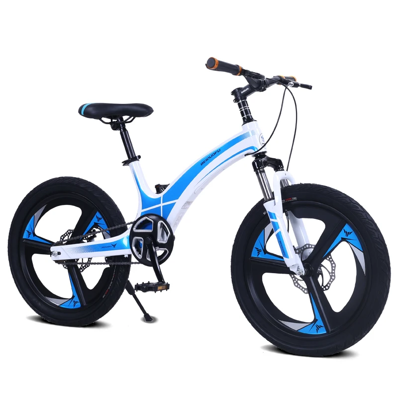 White Blue One-Speed Velo Enfant Bicycle for Boys Girls Children's Magnesium Alloy Mountain Bike with Steel Fork Ordinary Pedal
White Blue One-Speed Velo Enfant Bicycle for Boys Girls Children's Magnesium Alloy Mountain Bike with Steel Fork Ordinary Pedal