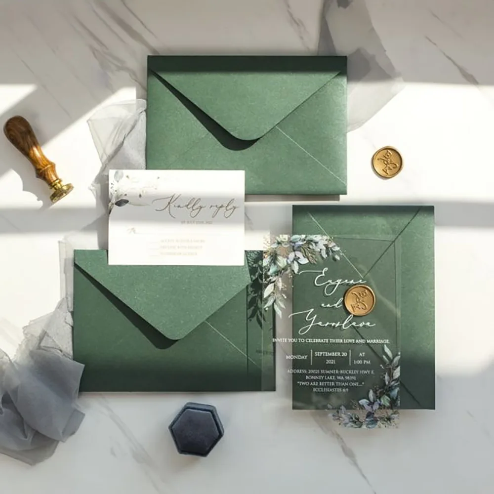 50 Pieces 5x7 inch Clear Acrylic Wedding Invitations, Personalize Gold Foil XV Birthday Acrylic Craft Card with Envelope IC151
50 Pieces 5x7 inch Clear Acrylic Wedding Invitations, Personalize Gold Foil XV Birthday Acrylic Craft Card with Envelope IC151