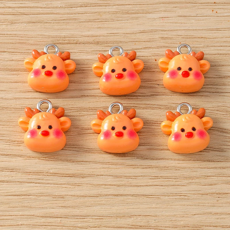 10pcs 12x14mm Cartoon Resin Christmas Deer Charms Pendants for Jewelry Making Necklaces Earrings Bracelet DIY Crafts Accessories
10pcs 12x14mm Cartoon Resin Christmas Deer Charms Pendants for Jewelry Making Necklaces Earrings Bracelet DIY Crafts Accessories