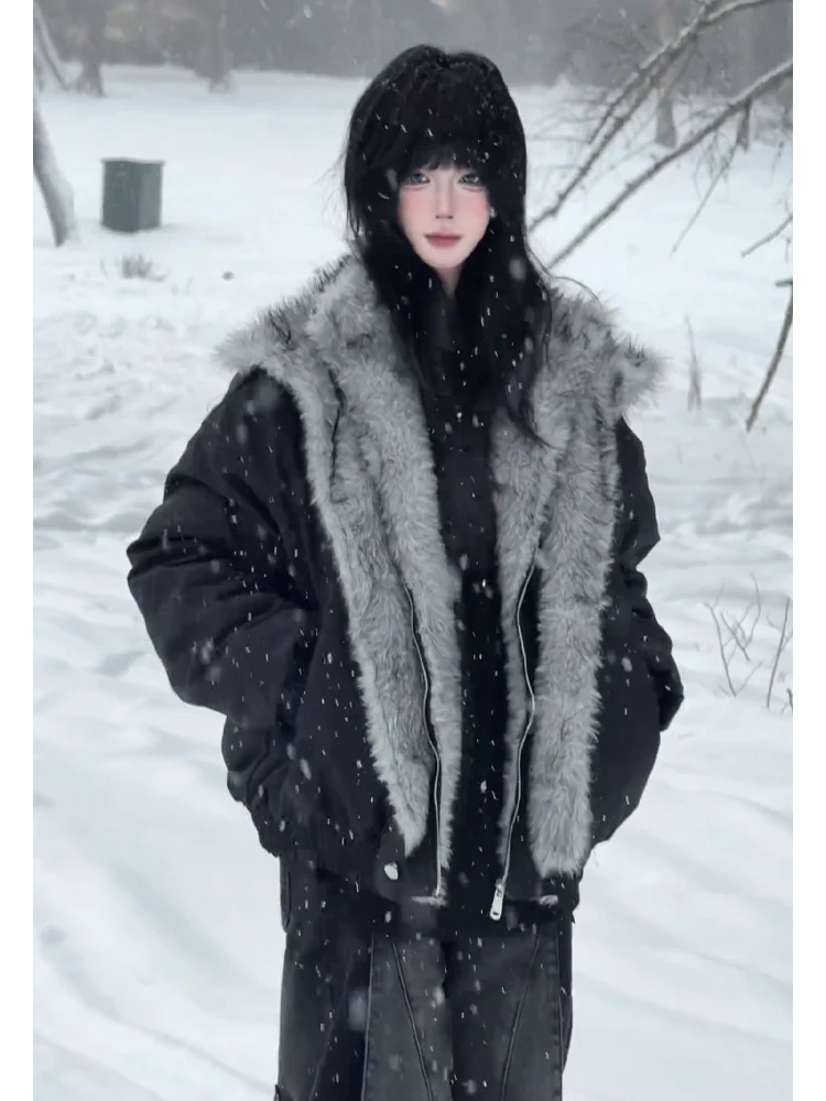 Bla Wolf King Mountain Eagle Jaet Cotton Coat Men's Winter Faux Two-Piece Stand Collar Fluffy Inner Fce Thermal Cotton...
Bla Wolf King Mountain Eagle Jaet Cotton Coat Men's Winter Faux Two-Piece Stand Collar Fluffy Inner Fce Thermal Cotton...