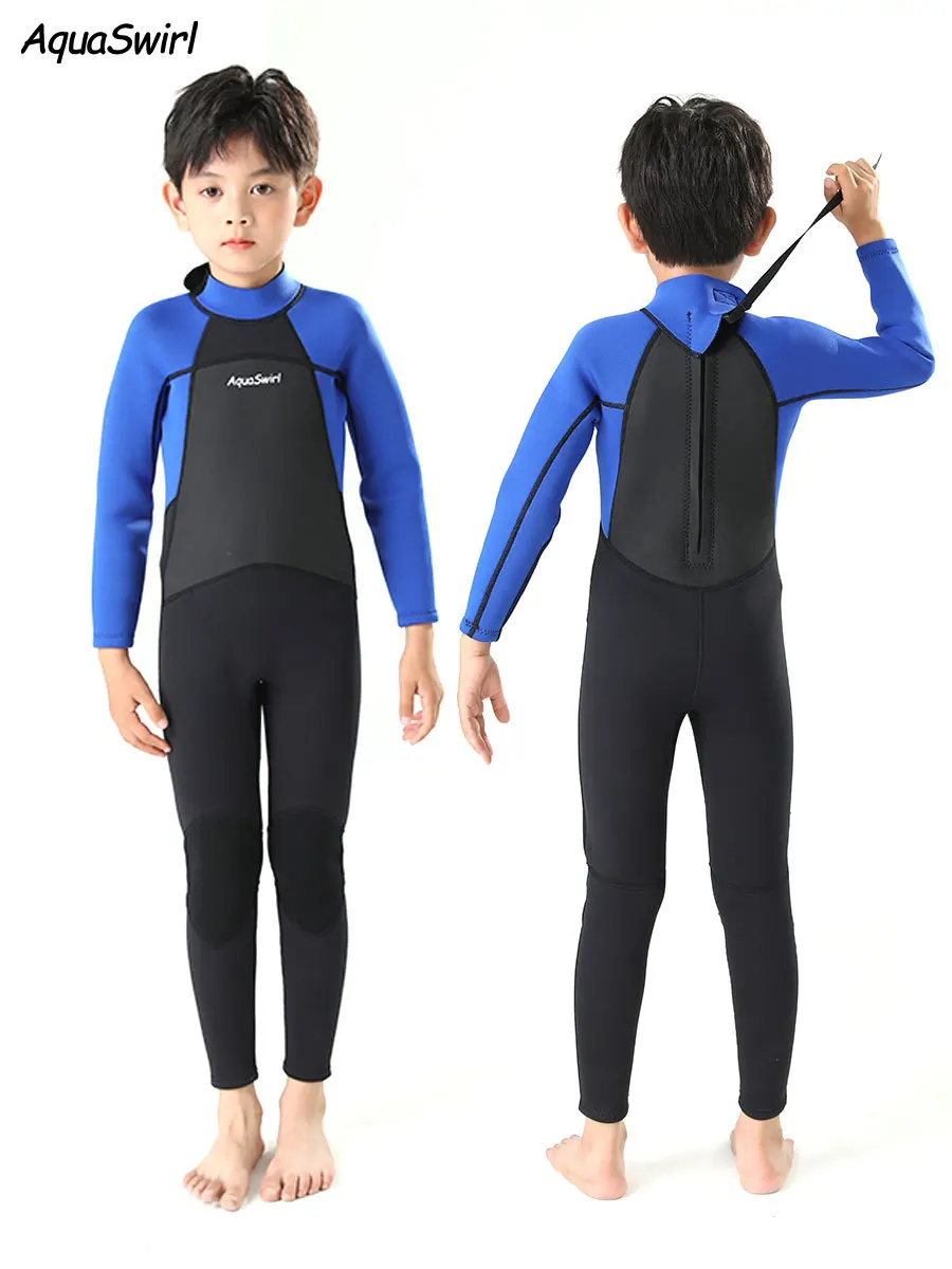 2.5mm Boy's One-piece Swimming Surfing Suit Neoprene Keep Warm Diving Snorkel Wetsuit Long Sleeve Kids Thicken Swimwear
2.5mm Boy's One-piece Swimming Surfing Suit Neoprene Keep Warm Diving Snorkel Wetsuit Long Sleeve Kids Thicken Swimwear