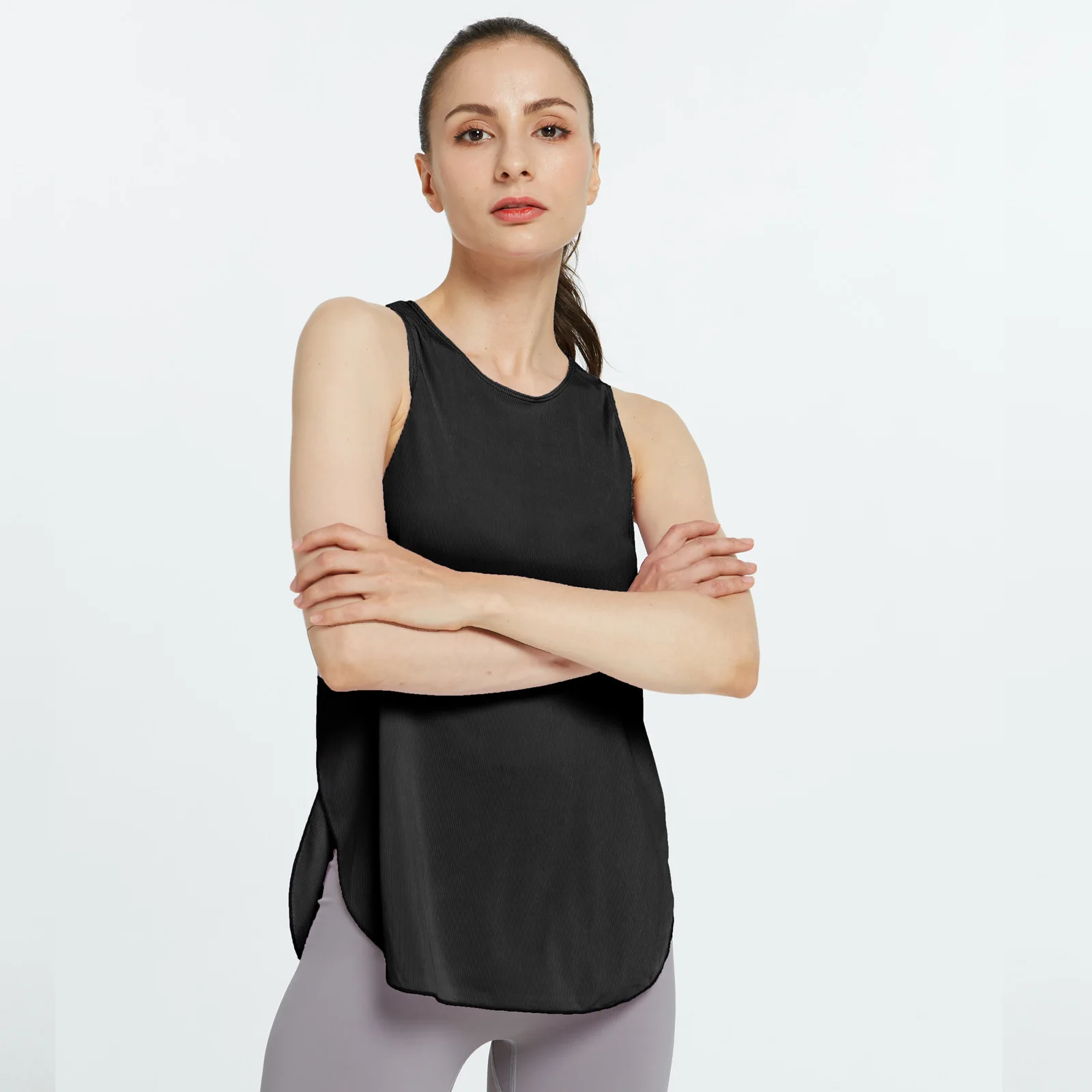 Women's Yoga Shirts Sleeveless Athletic Fitness Racerback Sports Vest Comfortable U-neck VestTraining Sport Tank Tops New
Women's Yoga Shirts Sleeveless Athletic Fitness Racerback Sports Vest Comfortable U-neck VestTraining Sport Tank Tops New