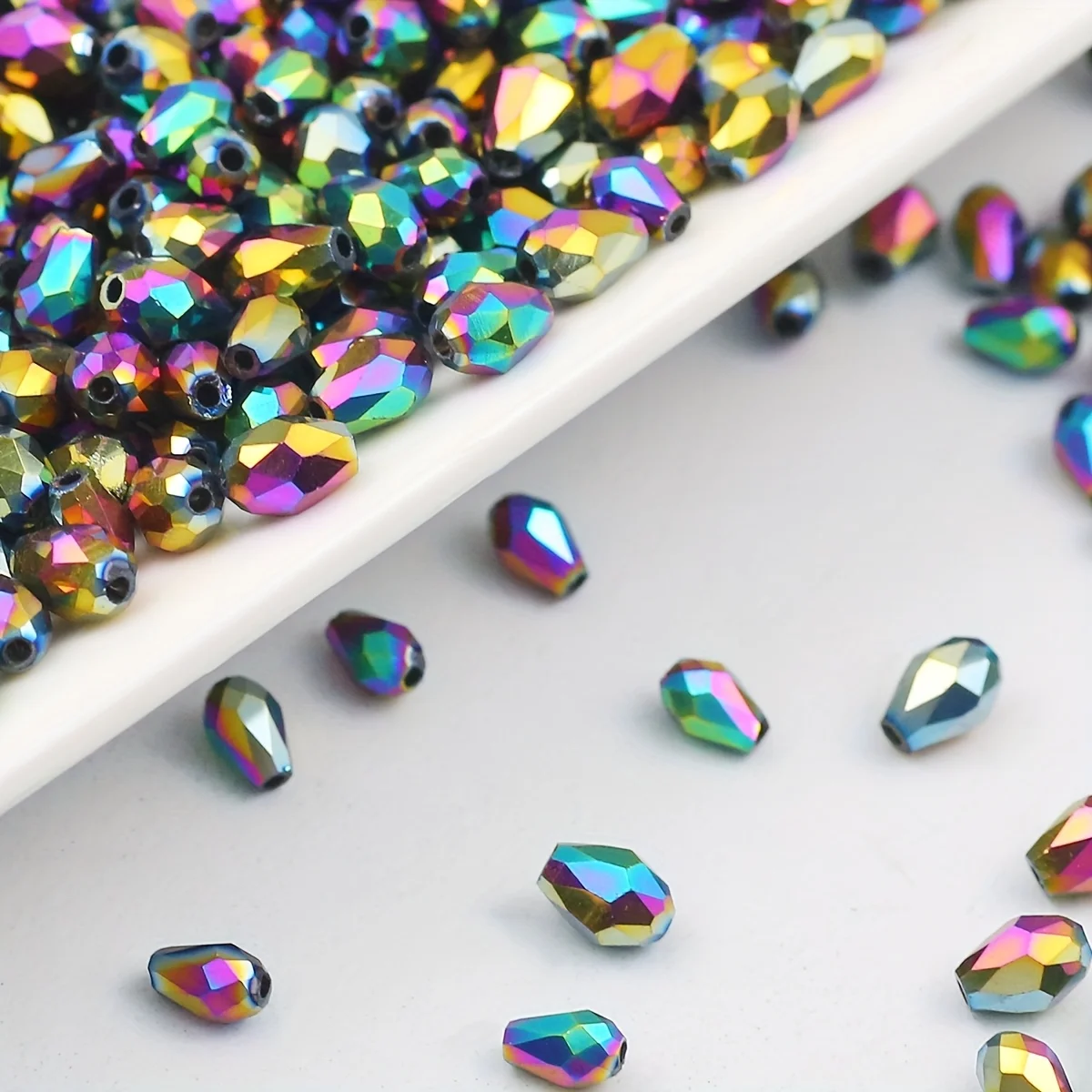 4x6/6x8mm Multicolor Teardrop Faceted Crystal Glass Pear Shape Loose Beads For DIY Making Charms Phone Chains Garment Decor
4x6/6x8mm Multicolor Teardrop Faceted Crystal Glass Pear Shape Loose Beads For DIY Making Charms Phone Chains Garment Decor