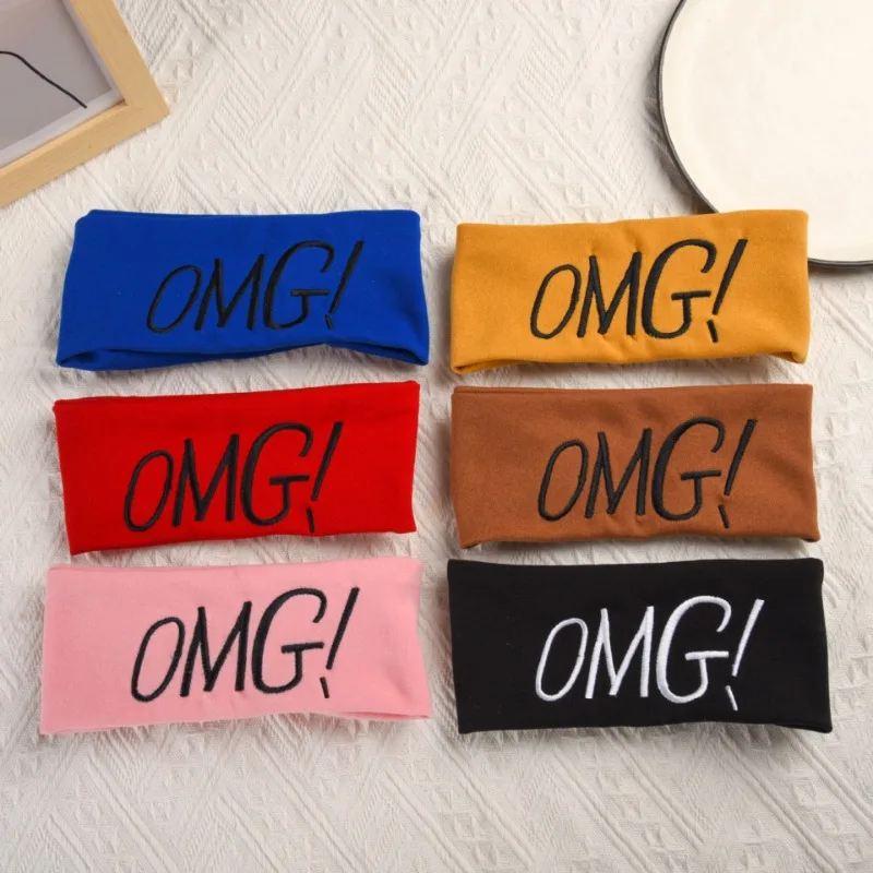 New Colorful Letter OMG Embroidered Headband Fitness Yoga Sports Sweat-absorbent Wide Headscarf for Women Hair Accessories
New Colorful Letter OMG Embroidered Headband Fitness Yoga Sports Sweat-absorbent Wide Headscarf for Women Hair Accessories
