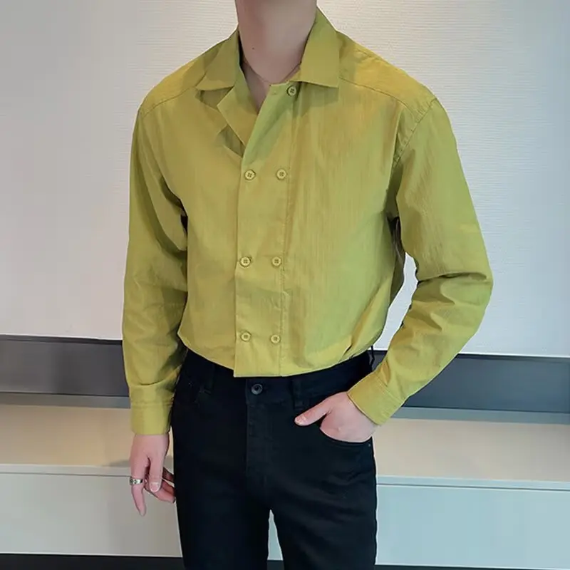 Мужской свободный крой с двойной пуговицей премиум-класса Long Sve, осенний новый повседневный простой топ, влажный, дышащий
Мужской свободный крой с двойной пуговицей премиум-класса Long Sve, осенний новый повседневный простой топ, влажный, дышащий