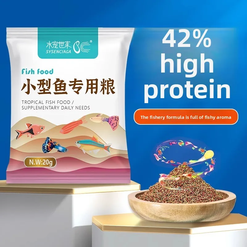 SYSENCIAGA High Protein Small Fish Food-Color Enhancing Micro Pellets for Tetras, Guppies&Wild Fish-Slow Sinking Nano Fish Feed
SYSENCIAGA High Protein Small Fish Food-Color Enhancing Micro Pellets for Tetras, Guppies&Wild Fish-Slow Sinking Nano Fish Feed