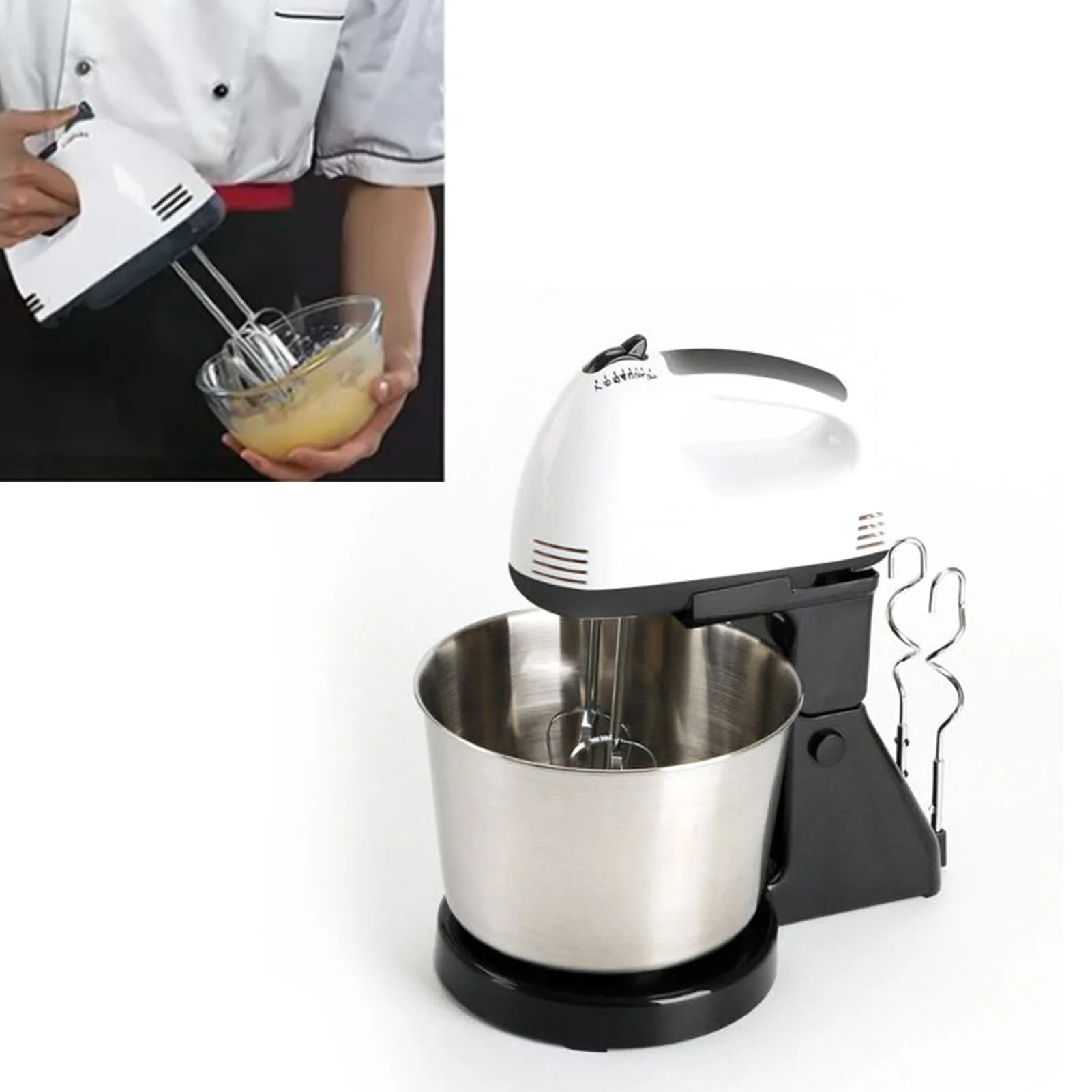 Электронный регулируемый бытовой миксер из нержавеющей стали для взбивания яиц, венчик для крема
Электронный регулируемый бытовой миксер из нержавеющей стали для взбивания яиц, венчик для крема