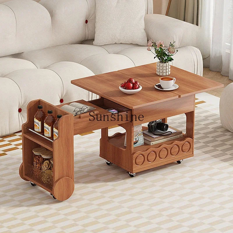 Medieval retractable coffee table foldable sofa side cabinet solid wood living room home multi-function
Medieval retractable coffee table foldable sofa side cabinet solid wood living room home multi-function