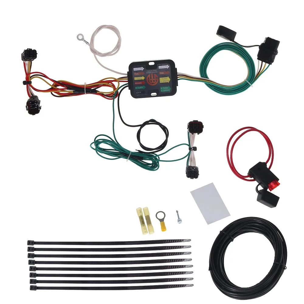 Trailer connector trailer accessories 4-pin converter 4-pin 3-to-2 power converter American version car wiring harness
Trailer connector trailer accessories 4-pin converter 4-pin 3-to-2 power converter American version car wiring harness
