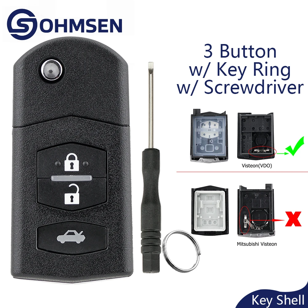 3-кнопочный откидной автомобильный брелок для MAZDA 2 3 5 6 RX-8 MX-5 Сменный пульт дистанционного управления Visteon (VDO) Крышка
3-кнопочный откидной автомобильный брелок для MAZDA 2 3 5 6 RX-8 MX-5 Сменный пульт дистанционного управления Visteon (VDO) Крышка
