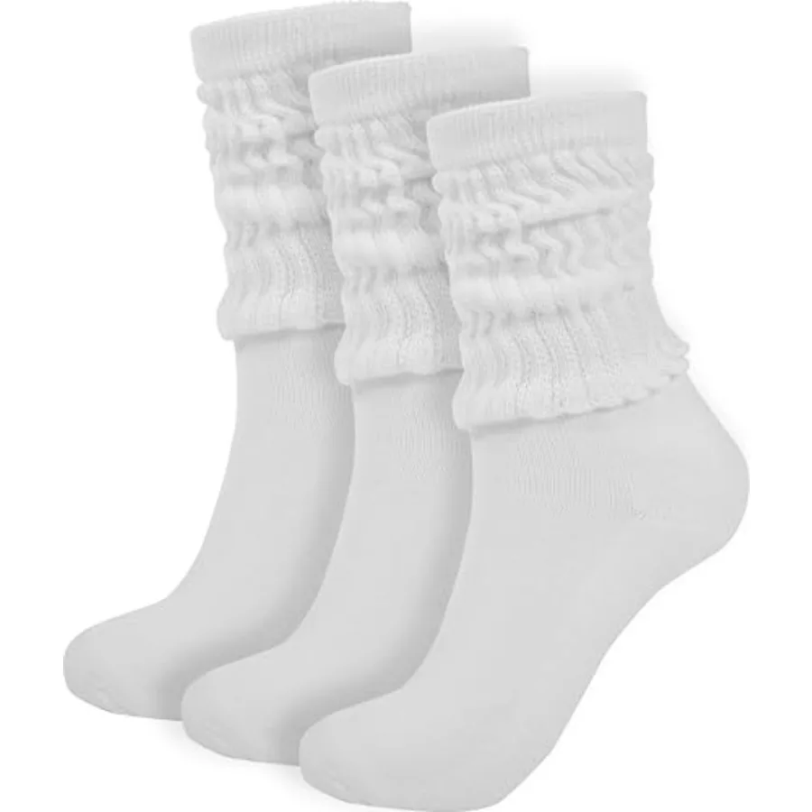 BomKinta Crew Slouch Socks Women - Retro Scrunch Short Sock - Soft Solid Ankle Socks - Gifts for Womens Size 5-11
BomKinta Crew Slouch Socks Women - Retro Scrunch Short Sock - Soft Solid Ankle Socks - Gifts for Womens Size 5-11