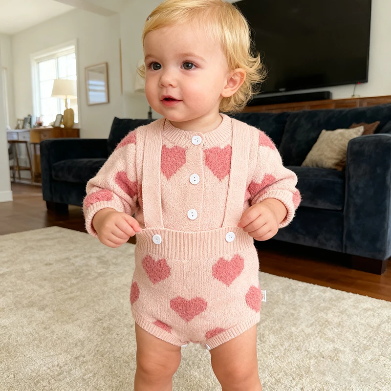 Autumn Winter Toddler Baby Girls Clothes Knit Suit Long Sleeved Knitted Embroidered Cardigan+Jumpsuit Children Knitted Clothing
Autumn Winter Toddler Baby Girls Clothes Knit Suit Long Sleeved Knitted Embroidered Cardigan+Jumpsuit Children Knitted Clothing