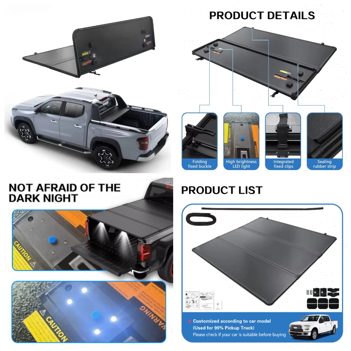 STLF 2023 Changans Hunter Plus Reev Pickup Waterproof Back Trunk Box Lid Hard Tri Fold Tonneau Cover Truck Bed Cover
STLF 2023 Changans Hunter Plus Reev Pickup Waterproof Back Trunk Box Lid Hard Tri Fold Tonneau Cover Truck Bed Cover