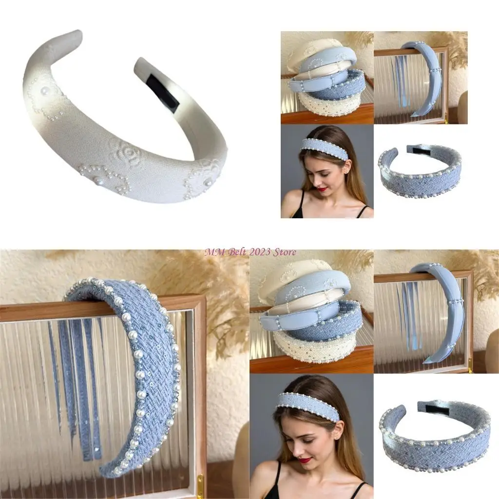 49ME Luxury Floral Design Headbands For Women Fabric Hair Accessory With Bead Detailing Hairband Headwear For Special Event
49ME Luxury Floral Design Headbands For Women Fabric Hair Accessory With Bead Detailing Hairband Headwear For Special Event