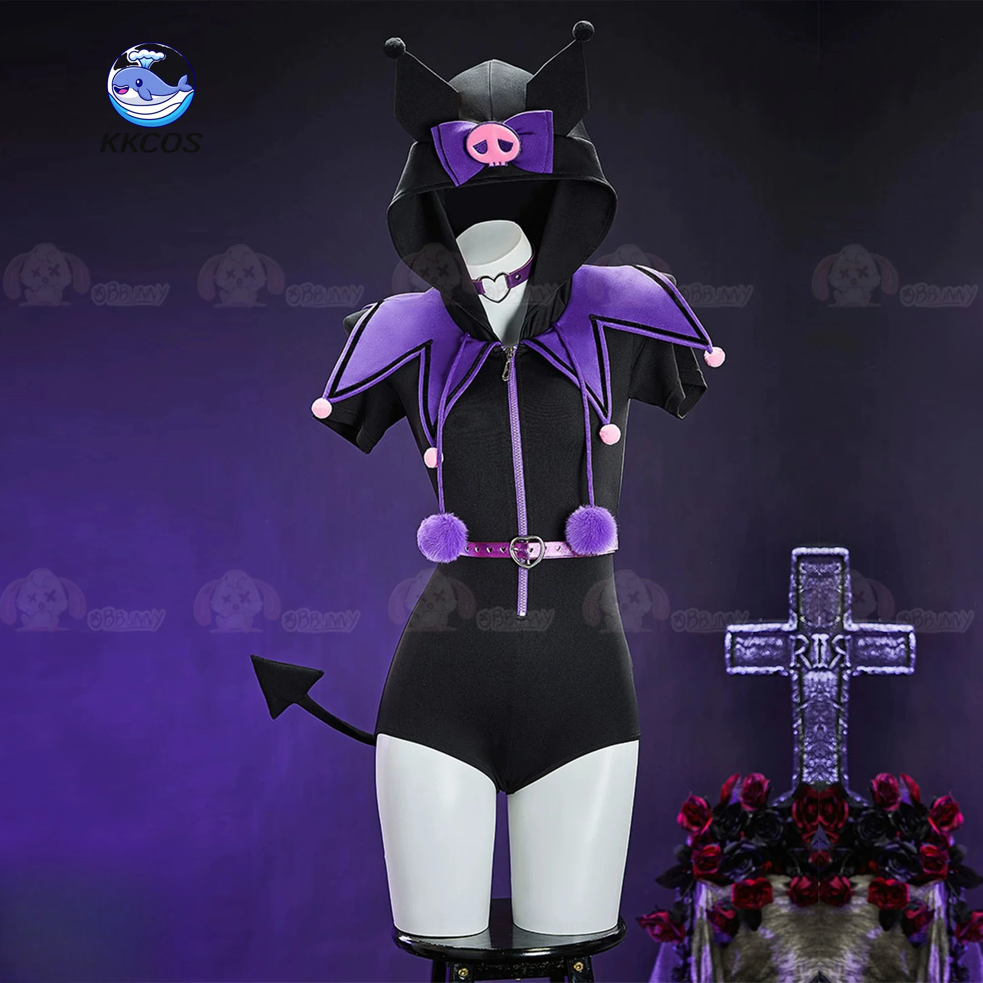 KKCos Cute Purple Devil Slim Fit Bodysuit Women Cosplay Costume Outfit Anime Style Tight Jumpsuit
KKCos Cute Purple Devil Slim Fit Bodysuit Women Cosplay Costume Outfit Anime Style Tight Jumpsuit