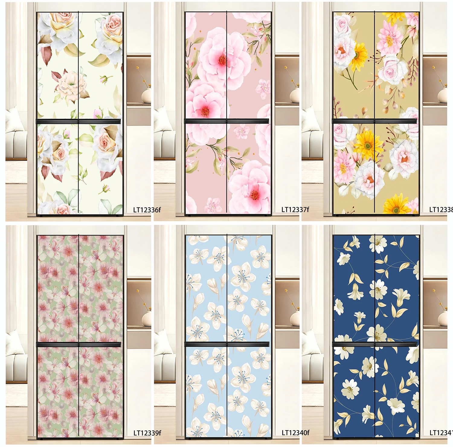 Boho Floral Refrigerator Sticker, Waterproof Removable Self-Adhesive Fridge Door Decal for Kitchen Decor
Boho Floral Refrigerator Sticker, Waterproof Removable Self-Adhesive Fridge Door Decal for Kitchen Decor