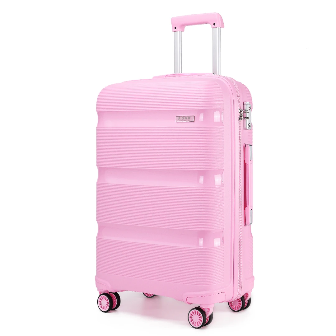 Kono 24" Polypropylene Hardshell Suitcase - 66L Check-In Bag with TSA Lock & Lightweight Design
Kono 24" Polypropylene Hardshell Suitcase - 66L Check-In Bag with TSA Lock & Lightweight Design