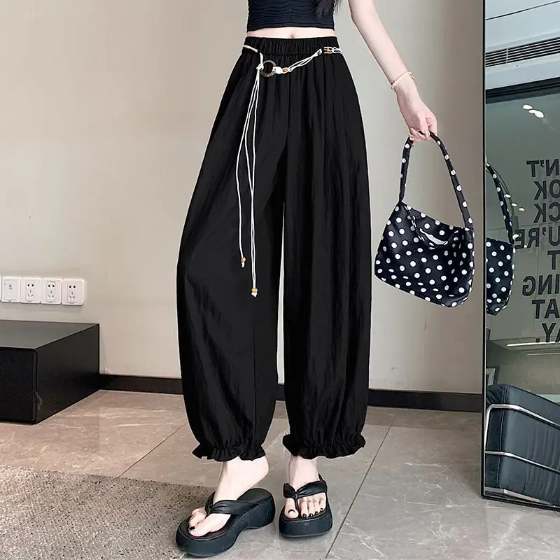 Women's Quick Dry Summer Pants Casual Loose Fit Cropped Trousers Lightweight Breathable Wide Leg Bottoms for Petite
Women's Quick Dry Summer Pants Casual Loose Fit Cropped Trousers Lightweight Breathable Wide Leg Bottoms for Petite