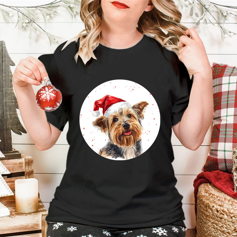 Dog Mom Christmas Gift Round Neck Short Sleeve T-shirt Dog Lover Holiday Trending Tops Funny Santa Dog Graphic T Shirts Women
Dog Mom Christmas Gift Round Neck Short Sleeve T-shirt Dog Lover Holiday Trending Tops Funny Santa Dog Graphic T Shirts Women