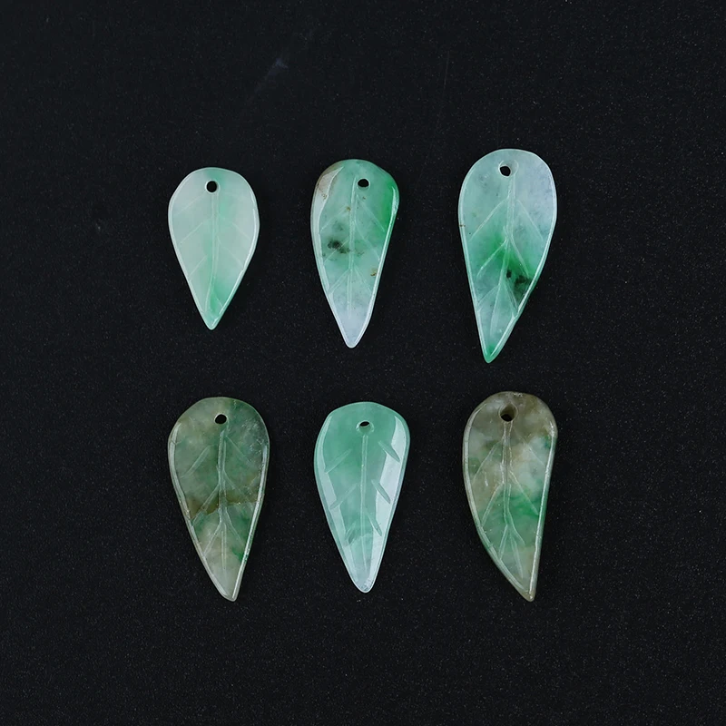 6Pcs Natural Jadeite Fashion Jewelry Necklace Accessories Carved Leaf Pendant Bead 17x8x3mm 0.8g
6Pcs Natural Jadeite Fashion Jewelry Necklace Accessories Carved Leaf Pendant Bead 17x8x3mm 0.8g