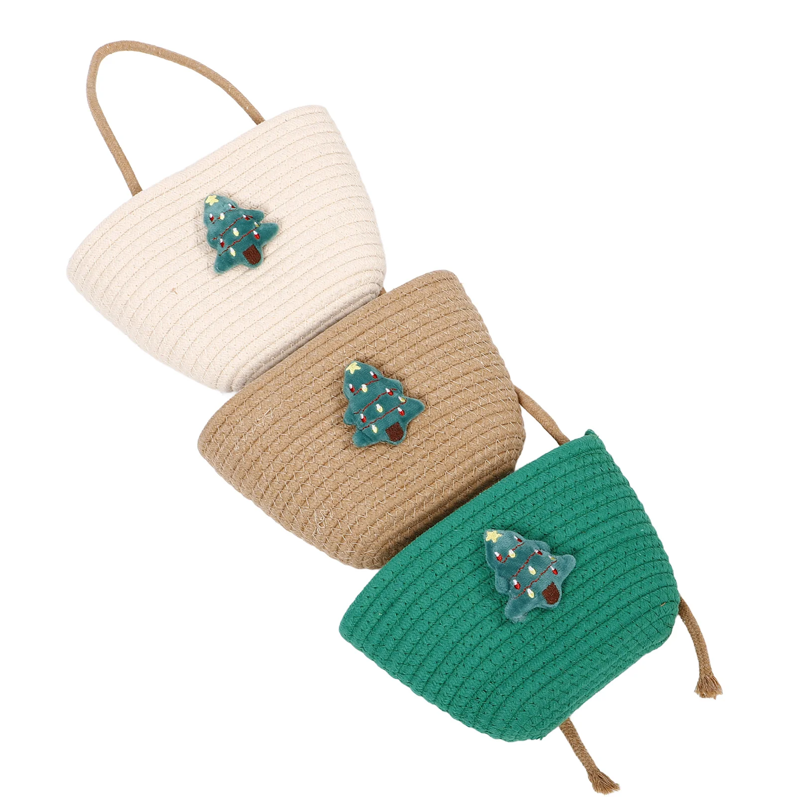 Cotton Rope Christmas Tree Storage Basket Hanging Woven Basket for Home Decoration Sundries Organizer Baskets Woven Baskets
Cotton Rope Christmas Tree Storage Basket Hanging Woven Basket for Home Decoration Sundries Organizer Baskets Woven Baskets