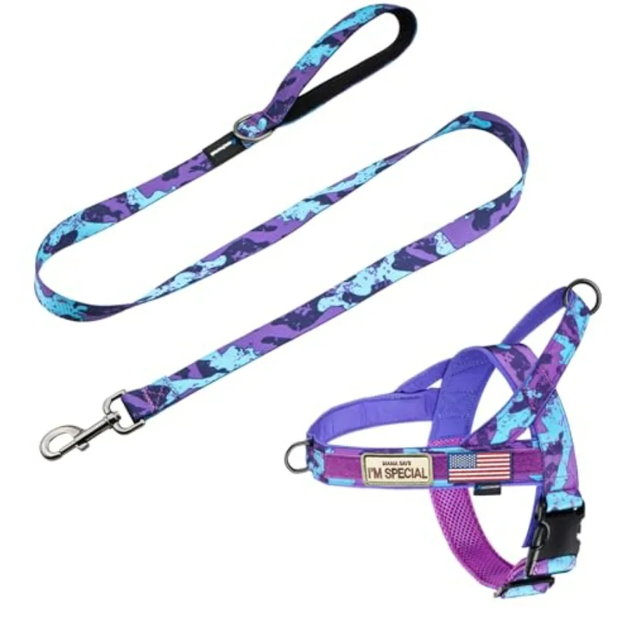 No Pull Dog Harness with Padded Handle+5 Feet Leash, Escape Proof and Quick Fit to Adjust Dog Harness, Easy for Training Walkin
No Pull Dog Harness with Padded Handle+5 Feet Leash, Escape Proof and Quick Fit to Adjust Dog Harness, Easy for Training Walkin