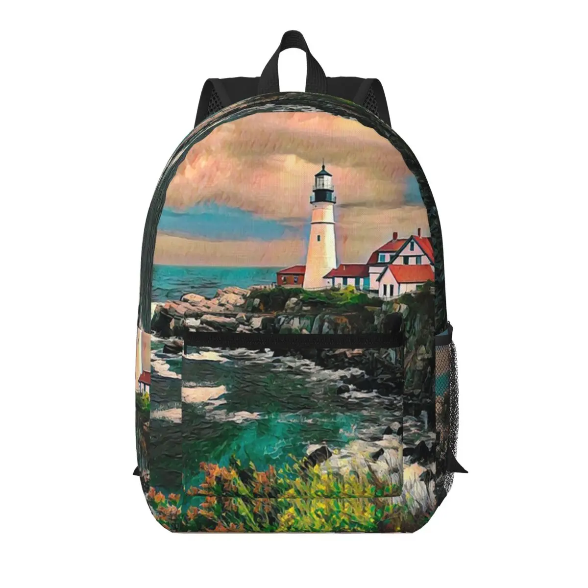 Lighthouse Garden Design Student Backpack School Bag Hiking Travel Daypack for Boys Girls Bookbag Shoulder Bags
Lighthouse Garden Design Student Backpack School Bag Hiking Travel Daypack for Boys Girls Bookbag Shoulder Bags