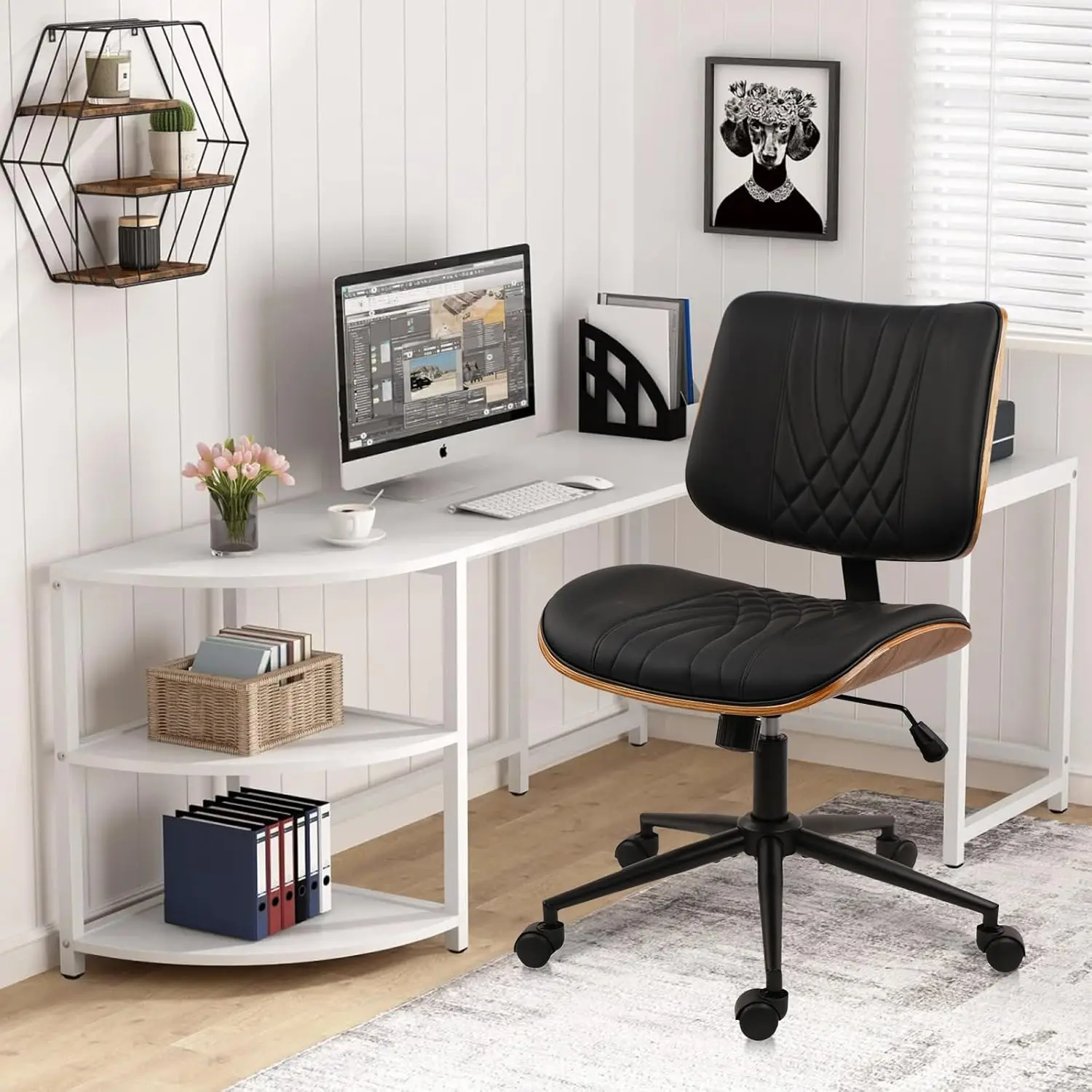 Armless Adjustable Height Swivel Mid Back Leather Office Desk Chair with Wheels for Study Meeting Room 4Pack, Custom
Armless Adjustable Height Swivel Mid Back Leather Office Desk Chair with Wheels for Study Meeting Room 4Pack, Custom