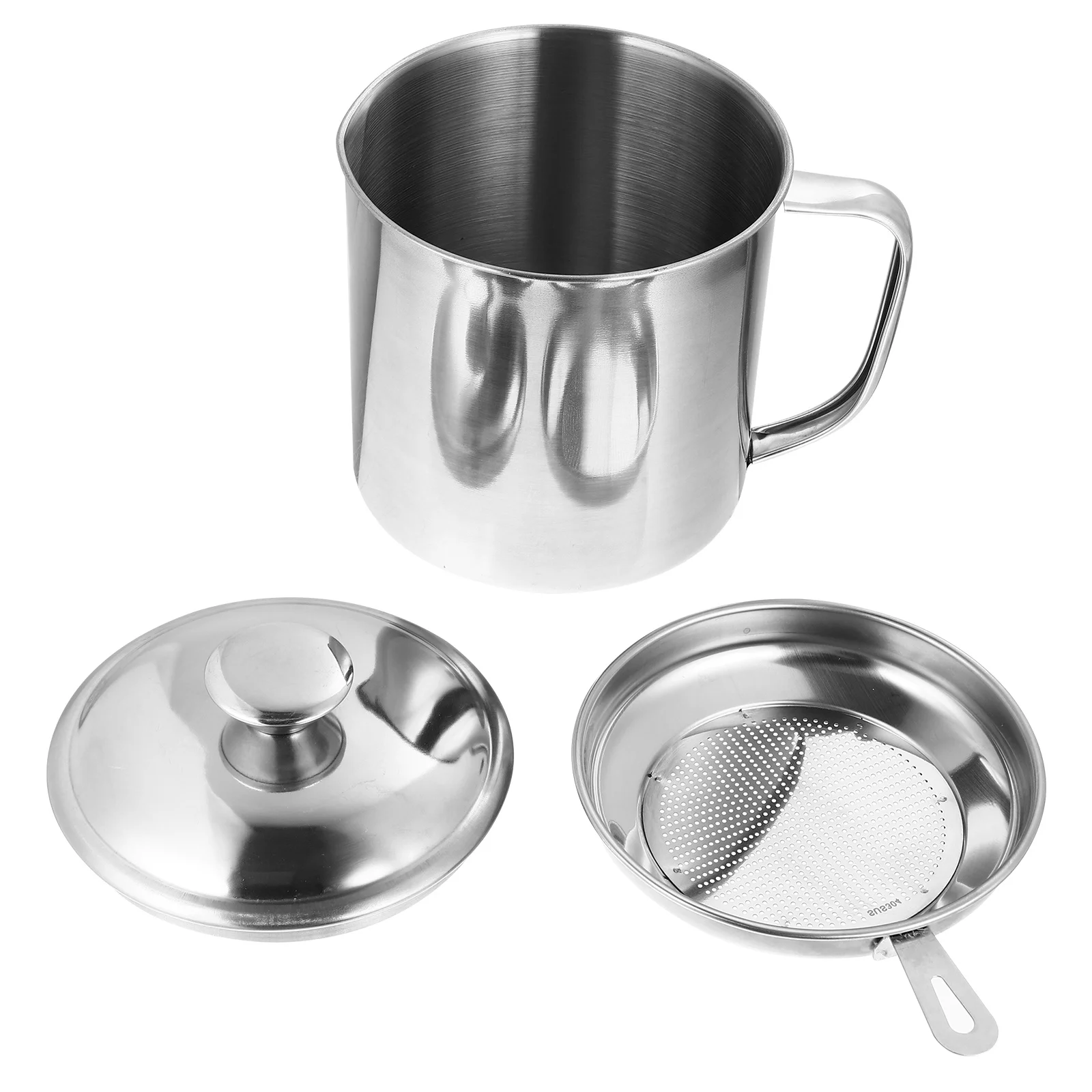 Stainless Steel Oil Pot Practical Strainer Container Large Capacity Kitchen Condiment Bottle Home Oil Storage Can
Stainless Steel Oil Pot Practical Strainer Container Large Capacity Kitchen Condiment Bottle Home Oil Storage Can