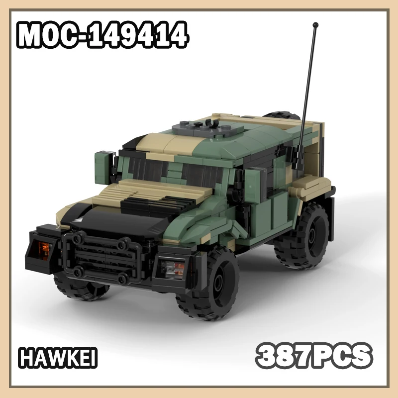 MOC-149414 Hawkei Building Block Model Brick Set Creative Military War Decoration Soldier Corps Army Customize DIY Gifts 387PCS
MOC-149414 Hawkei Building Block Model Brick Set Creative Military War Decoration Soldier Corps Army Customize DIY Gifts 387PCS