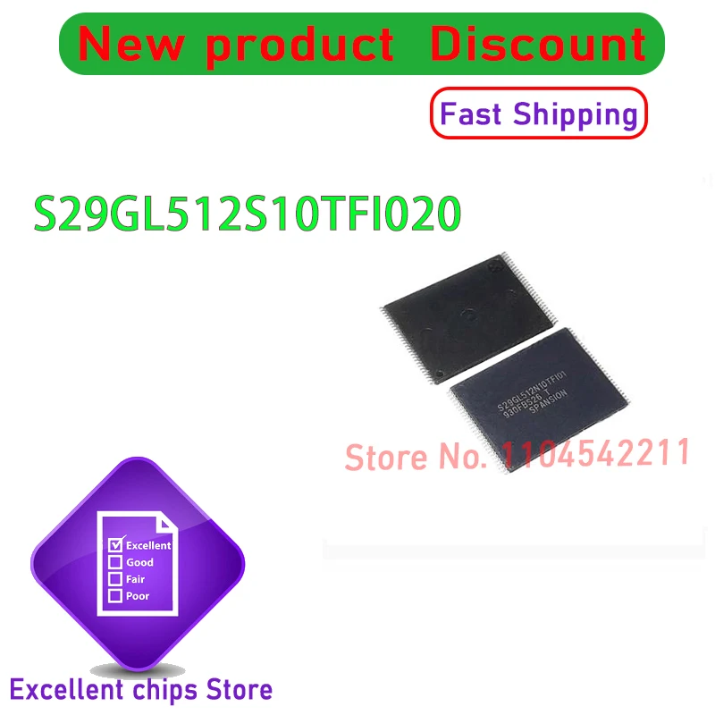 (5-10piece) 100% New S29GL512S10TFI02 S29GL512S10TFI020 TSOP56 Chipset
(5-10piece) 100% New S29GL512S10TFI02 S29GL512S10TFI020 TSOP56 Chipset